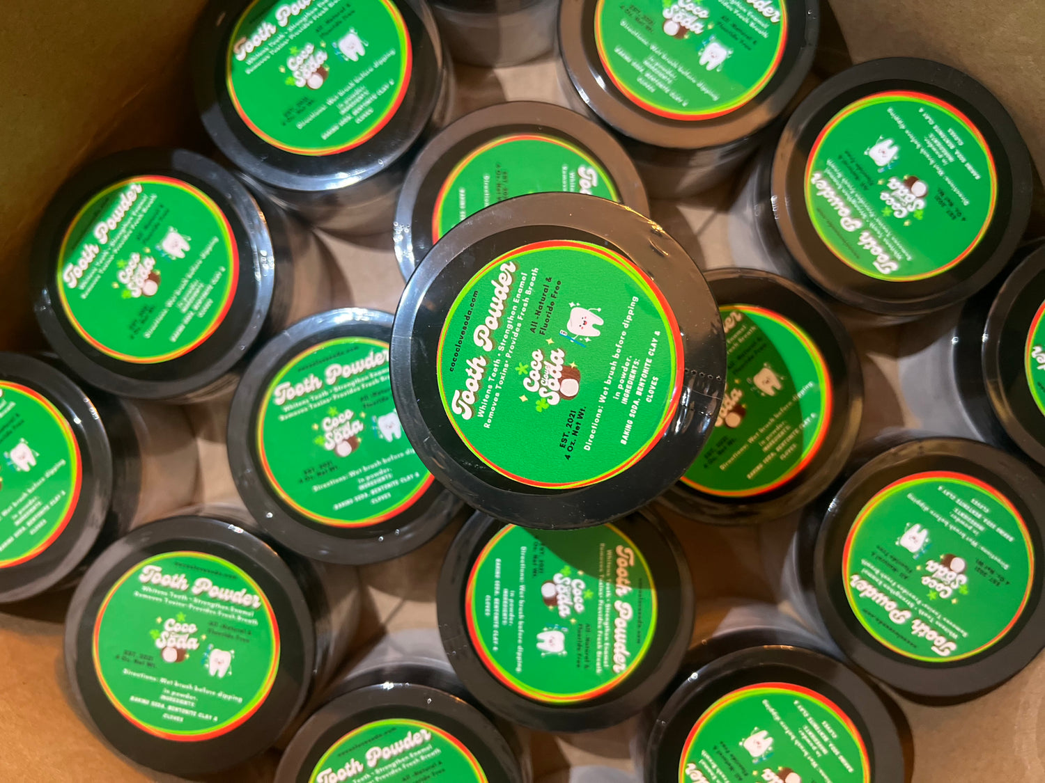 Tooth Powder Jars
